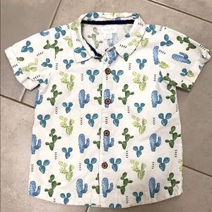 Mudpie Short Sleeve Button Down Shirt